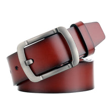Load image into Gallery viewer, Dandali L8035 Men Casual Antique Pin Buckle Leather Belt Waistband, Size: 110-125cm, L8035