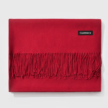 Load image into Gallery viewer, Autumn and Winter Season Classic Solid Color Imitation Cashmere Scarf, Size: 60 * 200cm, Dark Red, Grey, Army Green, Khaki, Black, Blue, Coffee, Light Coffee, Dark Coffee, Light Orange, Dark Pink, Light Pink, Dark Dreen, Light Grey, Dark Grey, Light Kh...