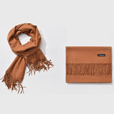 Autumn and Winter Season Classic Solid Color Imitation Cashmere Scarf, Size: 60 * 200cm