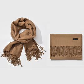 Autumn and Winter Season Classic Solid Color Imitation Cashmere Scarf, Size: 60 * 200cm, Dark Coffee, Light Orange, Dark Pink, Light Pink, Dark Dreen, Light Grey, Dark Grey, Light Khaki, Dark Khaki, Light Magenta, Orange, Pink, Dark Red, Grey, Army Gre...