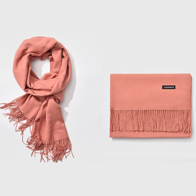 Autumn and Winter Season Classic Solid Color Imitation Cashmere Scarf, Size: 60 * 200cm, Pink, Dark Red, Grey, Army Green, Khaki, Black, Blue, Coffee, Light Coffee, Dark Coffee, Light Orange, Dark Pink, Light Pink, Dark Dreen, Light Grey, Dark Grey    ...