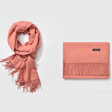 Load image into Gallery viewer, Autumn and Winter Season Classic Solid Color Imitation Cashmere Scarf, Size: 60 * 200cm, Pink, Dark Red, Grey, Army Green, Khaki, Black, Blue, Coffee, Light Coffee, Dark Coffee, Light Orange, Dark Pink, Light Pink, Dark Dreen, Light Grey, Dark Grey    ...