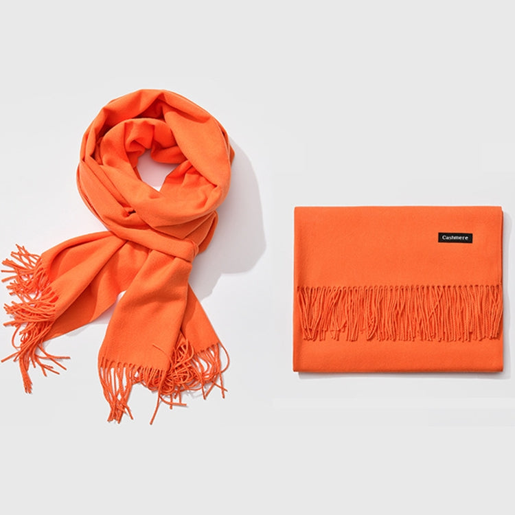 Autumn and Winter Season Classic Solid Color Imitation Cashmere Scarf, Size: 60 * 200cm