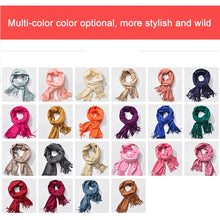 Load image into Gallery viewer, Autumn and Winter Season Classic Solid Color Imitation Cashmere Scarf, Size: 60 * 200cm, Pink, Dark Red, Grey, Army Green, Khaki, Black, Blue, Coffee, Light Coffee, Dark Coffee, Light Orange, Dark Pink, Light Pink, Dark Dreen, Light Grey, Dark Grey    ...