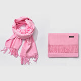 Autumn and Winter Season Classic Solid Color Imitation Cashmere Scarf, Size: 60 * 200cm, Pink, Dark Red, Grey, Army Green, Khaki, Black, Blue, Coffee, Light Coffee, Dark Coffee, Light Orange, Dark Pink, Light Pink, Dark Dreen, Light Grey, Dark Grey    ...
