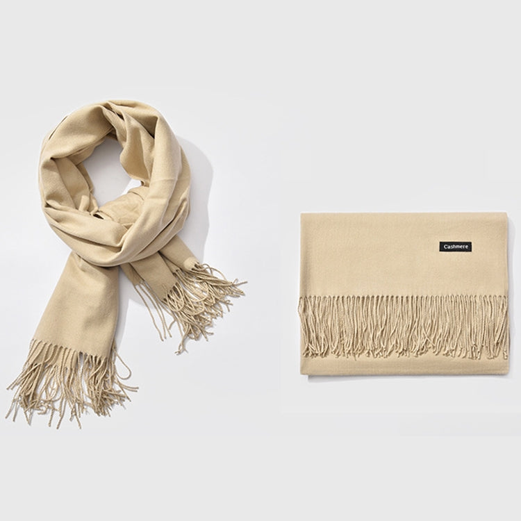 Autumn and Winter Season Classic Solid Color Imitation Cashmere Scarf, Size: 60 * 200cm