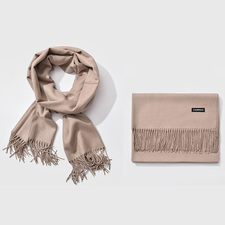 Autumn and Winter Season Classic Solid Color Imitation Cashmere Scarf, Size: 60 * 200cm, Pink, Dark Red, Grey, Army Green, Khaki, Black, Blue, Coffee, Light Coffee, Dark Coffee, Light Orange, Dark Pink, Light Pink, Dark Dreen, Light Grey, Dark Grey    ...