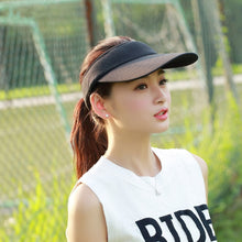 Load image into Gallery viewer, Lightweight and Comfortable Visor Cap for Women in Outdoor Golf Tennis Running Jogging Adjustable Strap