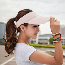 Load image into Gallery viewer, Lightweight and Comfortable Visor Cap for Women in Outdoor Golf Tennis Running Jogging Adjustable Strap