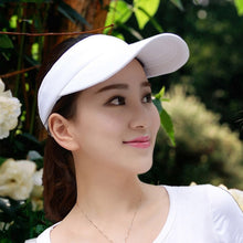 Load image into Gallery viewer, Lightweight and Comfortable Visor Cap for Women in Outdoor Golf Tennis Running Jogging Adjustable Strap
