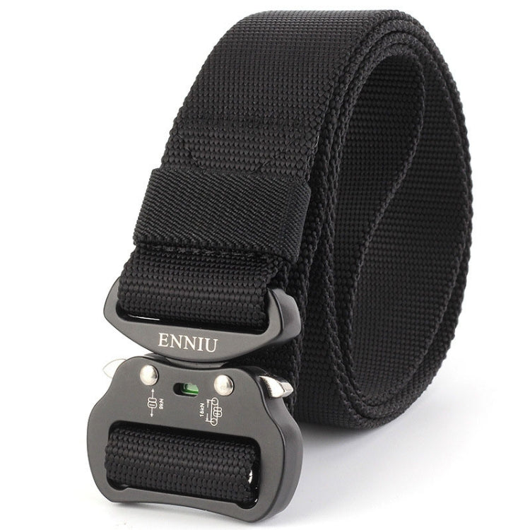 ENNIU 3.8cm Wide Aviation Aluminum Buckle Nylon Belt Adjustable Multifunction Training Belts