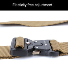 Load image into Gallery viewer, ENNIU 4.3cm Wide Outdoor Casual Nylon Belt Adjustable Multifunction Training Belts for Men, Black, Brown, Urban camouflage, Desert camouflage, Jungle camouflage, CP camouflage, Army Green