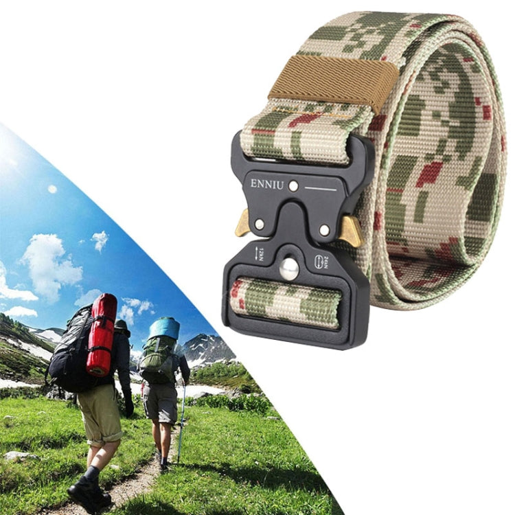 ENNIU 4.3cm Wide Outdoor Casual Nylon Belt Adjustable Multifunction Training Belts for Men