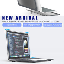 Load image into Gallery viewer, For MacBook Pro 13 inch 2022 &amp; A2289 / A2251 / A2338 2020 PC + TPU Two Colors Laptop Protective Case