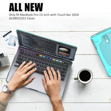 Load image into Gallery viewer, For MacBook Pro 13 inch 2022 &amp; A2289 / A2251 / A2338 2020 PC + TPU Two Colors Laptop Protective Case