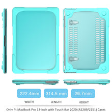 Load image into Gallery viewer, For MacBook Pro 13 inch 2022 &amp; A2289 / A2251 / A2338 2020 PC + TPU Two Colors Laptop Protective Case