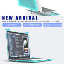 Load image into Gallery viewer, For MacBook Pro 13 inch 2022 &amp; A2289 / A2251 / A2338 2020 PC + TPU Two Colors Laptop Protective Case