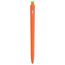LOVE MEI For Apple Pencil 2 Carrot Shape Stylus Pen Silicone Protective Case Cover
