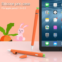 Load image into Gallery viewer, LOVE MEI For Apple Pencil 2 Carrot Shape Stylus Pen Silicone Protective Case Cover