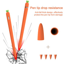 Load image into Gallery viewer, LOVE MEI For Apple Pencil 1 Carrot Shape Stylus Pen Silicone Protective Case Cover, For Apple Pencil 1