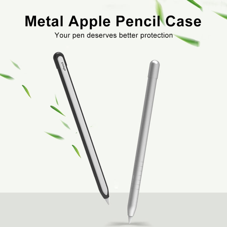 Metal Matte Non-slip Stylus Pen Protective Case for Apple Pencil 2