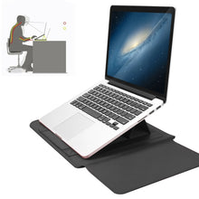 Load image into Gallery viewer, 4 in 1 Universal Waterproof PU Leather Laptop Liner Bag with Handle &amp; Stand &amp; Pen Holder + 2 Winders + Mouse Bag + Charger Bag Set for 17 inch Laptops, 17 inch