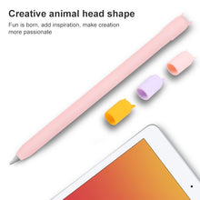 Load image into Gallery viewer, 4 in 1 Stylus Pen Cartoon Animal Silicone Protective Case for Apple Pencil 2