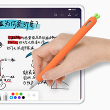 Load image into Gallery viewer, Cute Carrot Liquid Silicone Protective Cover with Pen Cap &amp; Nib Cover for Huawei M-Pencil