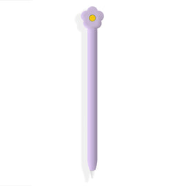 Cute Cartoon Silicone Protective Cover for Apple Pencil 1(Five-pointed Star Pink)