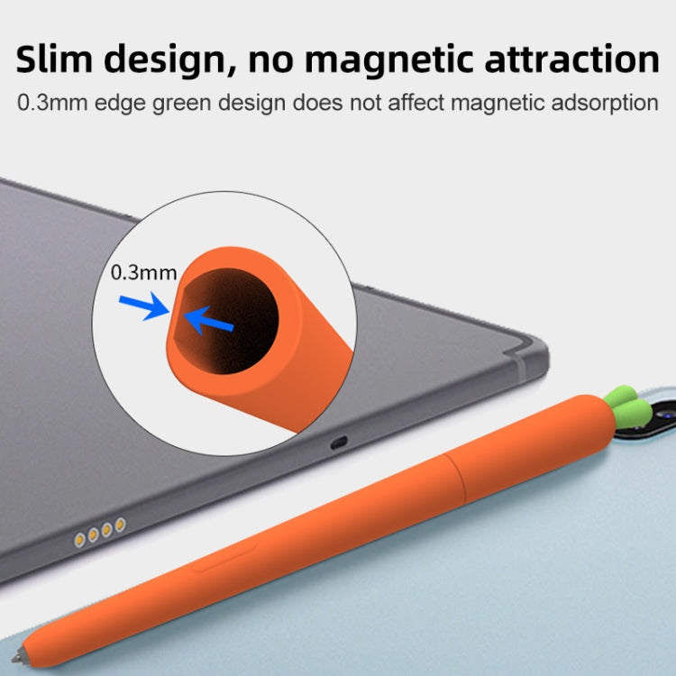 Cute Carrot Liquid Silicone Protective Cover for Samsung Galaxy S Pen