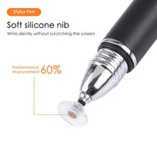 Load image into Gallery viewer, Universal Silicone Disc Nib Capacitive Stylus Pen, Stylus Black, Stylus Green, Stylus Gold, Stylus Blue, Stylus Purple, Stylus Red, Stylus Rose Red, Stylus Silver, Stylus Sky Blue