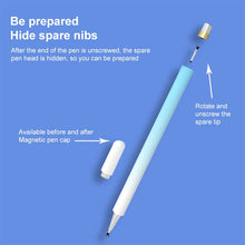 Load image into Gallery viewer, Universal Nano Disc Nib Capacitive Stylus Pen with Magnetic Cap &amp; Spare Nib