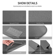 Load image into Gallery viewer, 4 in 1 Universal Waterproof PU Leather Laptop Liner Bag with Handle &amp; Stand &amp; Pen Holder + 2 Winders + Mouse Bag + Charger Bag Set for 11/12 inch laptops, 11 / 12 inch, 11/12 inch