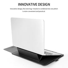 Load image into Gallery viewer, 4 in 1 Universal Waterproof PU Leather Laptop Liner Bag with Handle &amp; Stand &amp; Pen Holder + 2 Winders + Mouse Bag + Charger Bag Set for 11/12 inch laptops, 11 / 12 inch, 11/12 inch