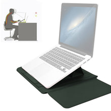 Load image into Gallery viewer, 4 in 1 Universal Waterproof PU Leather Laptop Liner Bag with Handle &amp; Stand &amp; Pen Holder + 2 Winders + Mouse Bag + Charger Bag Set for 11/12 inch laptops, 11 / 12 inch, 11/12 inch