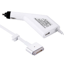 Load image into Gallery viewer, 85W 20V 4.25A 5 Pin T Style MagSafe 2 Car Charger with 1 USB Port for Apple Macbook A1398 / A1424 / MC975 / MC976 / ME664 / ME665, Length: 1.7m