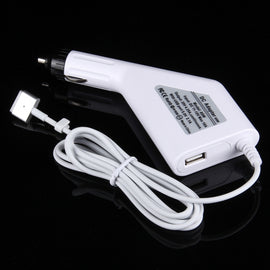 85W 20V 4.25A 5 Pin T Style MagSafe 2 Car Charger with 1 USB Port for Apple Macbook A1398 / A1424 / MC975 / MC976 / ME664 / ME665, Length: 1.7m