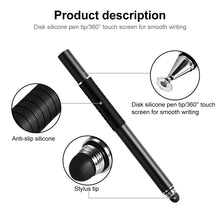 Load image into Gallery viewer, Suction Cup Dual Touch 2-in-1 Metal Capacitive Stylus Pen