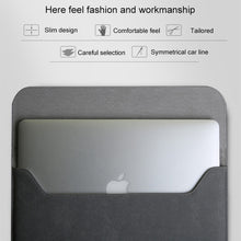 Load image into Gallery viewer, 2 in 1 Horizontal Matte Leather Laptop Inner Bag + Power Bag for MacBook Air 11.6 inch A1465 (2012 - 2015) / A1370 (2010 - 2011)