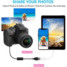 Load image into Gallery viewer, NK102 8 Pin Male to Single USB Female Port Camera Adapter, Support for iOS 13.0 and Above System