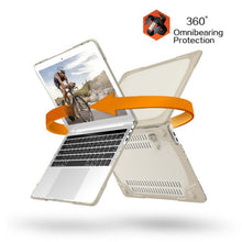 Load image into Gallery viewer, For Macbook Pro 13.3 inch (A1708) &amp; with Touchbar (A1706) Laptop TPU + PC Folding Shockproof Protective Case with Holder, For Macbook Pro 13.3 inch with Touch Bar