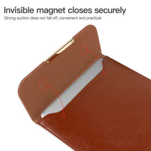 Load image into Gallery viewer, 13.3 inch Laptop 2 in 1 PU Leather Sleeve Liner Bag with Mouse Storage Bag