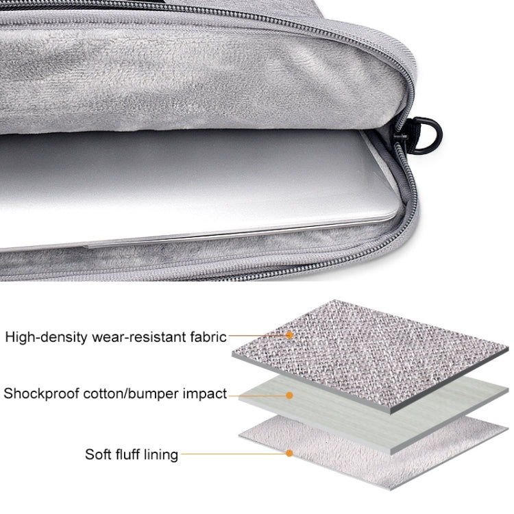 ST03S 13.3 inch Double Side Pockets Wearable Oxford Cloth Soft Handle Portable Laptop Tablet Bag, 13.3 inch Black, 13.3 inch Pink, 13.3 inch Grey, 13.3 inch Deep Space Gray, 13.3 inch Navy Blue