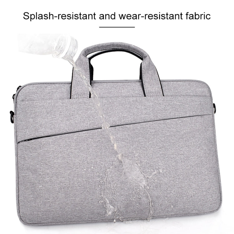 ST03S 14.1 inch Double Side Pockets Wearable Oxford Cloth Soft Handle Portable Laptop Tablet Bag, 14.1 inch Black, 14.1 inch Pink, 14.1 inch Grey, 14.1 inch Deep Space Gray, 14.1 inch Navy Blue