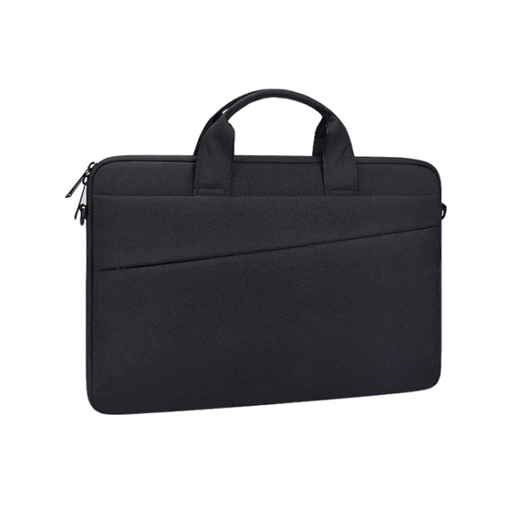 ST03S 15.6 inch Double Side Pockets Wearable Oxford Cloth Soft Handle Portable Laptop Tablet Bag, 15.6 inch Black, 15.6 inch Pink, 15.6 inch Grey, 15.6 inch Deep Space Gray, 15.6 inch Navy Blue