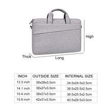 Load image into Gallery viewer, ST03S 15.6 inch Double Side Pockets Wearable Oxford Cloth Soft Handle Portable Laptop Tablet Bag, 15.6 inch Black, 15.6 inch Pink, 15.6 inch Grey, 15.6 inch Deep Space Gray, 15.6 inch Navy Blue