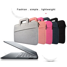 Load image into Gallery viewer, ST03S 15.6 inch Double Side Pockets Wearable Oxford Cloth Soft Handle Portable Laptop Tablet Bag, 15.6 inch Black, 15.6 inch Pink, 15.6 inch Grey, 15.6 inch Deep Space Gray, 15.6 inch Navy Blue