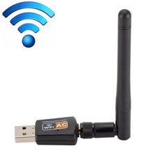 Load image into Gallery viewer, 600Mbps 2.4GHz + 5Hz AC Dual Band USB WIFI Adapter with Antenna