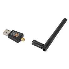 Load image into Gallery viewer, 600Mbps 2.4GHz + 5Hz AC Dual Band USB WIFI Adapter with Antenna