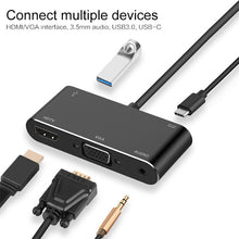 Load image into Gallery viewer, USB-C / Type-C to HDMI /VGA /USB 3.0 /PD Converter